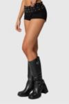 Edikted Studded Foldover Micro Shorts