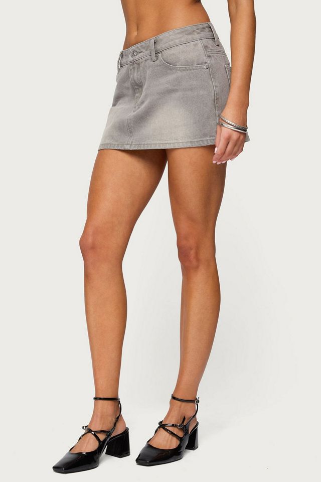 Edikted Chiara Denim Mini Skirt #2