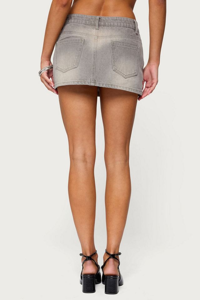 Edikted Chiara Denim Mini Skirt #4