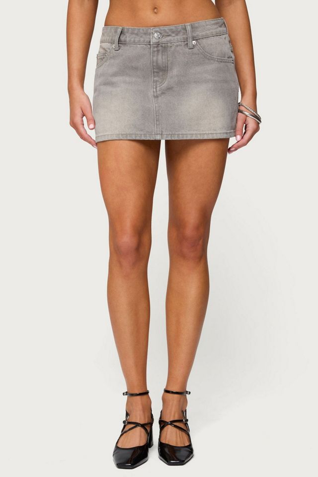 Edikted Chiara Denim Mini Skirt #1