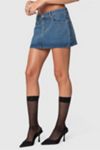 Edikted Chiara Denim Mini Skirt