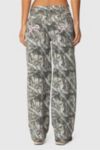 Edikted Camo & Bow Low Rise Jeans