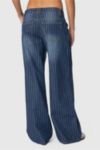Edikted Cory Striped Low Rise Jeans