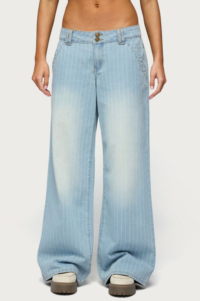 Edikted Cory Striped Low Rise Jean #3