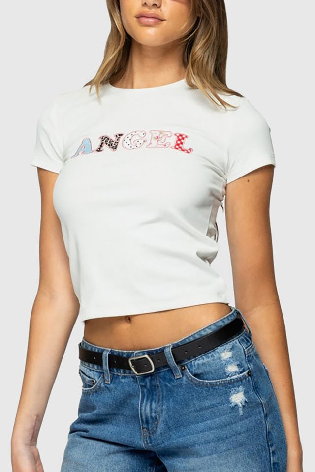 Edikted Angel Patch T-Shirt #3