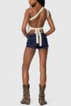 Edikted Codi Backless Asymmetric Knit Top