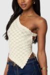 Edikted Codi Backless Asymmetric Knit Top