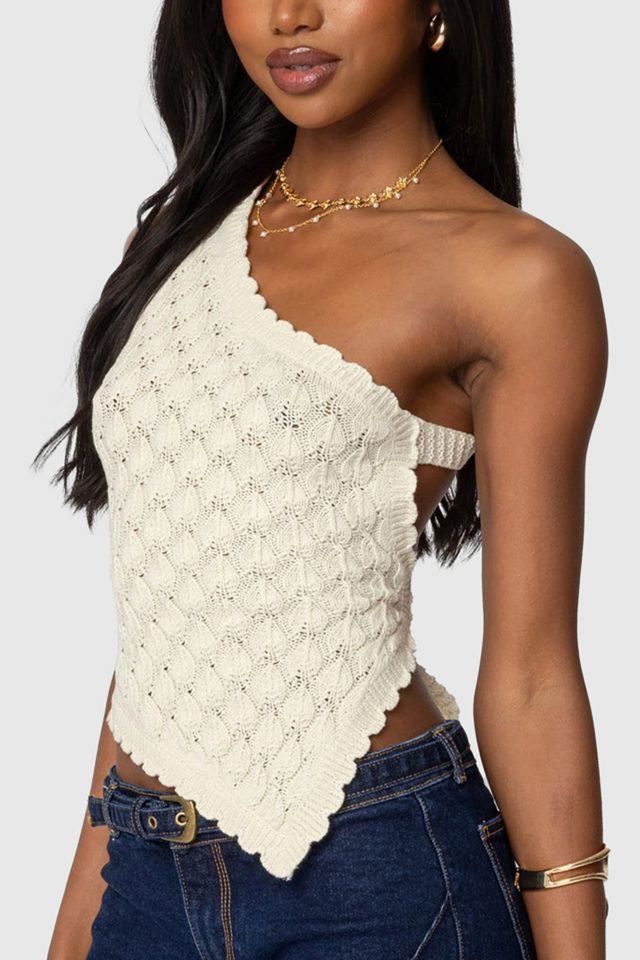 Edikted Codi Backless Asymmetric Knit Top #2