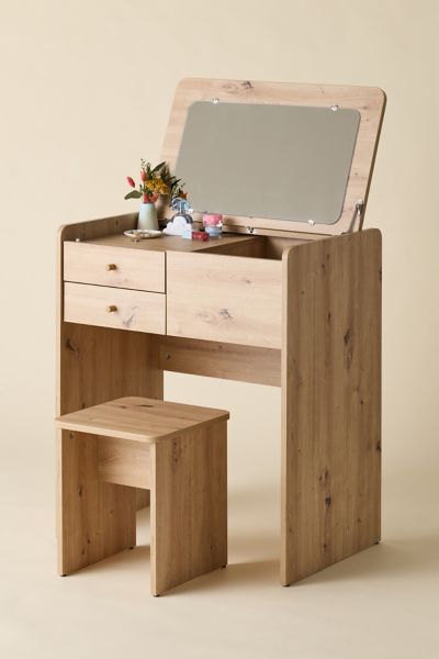 Rowan Flip-Top Mirror Vanity