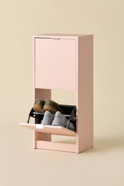 Urban Outfitters Eddie Entryway 2-drawer Shoe Storage Cabinet In Pink At  In Pink