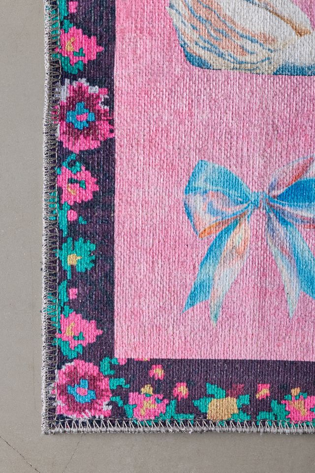 Maddie Coquette Washable Printed Rug #2