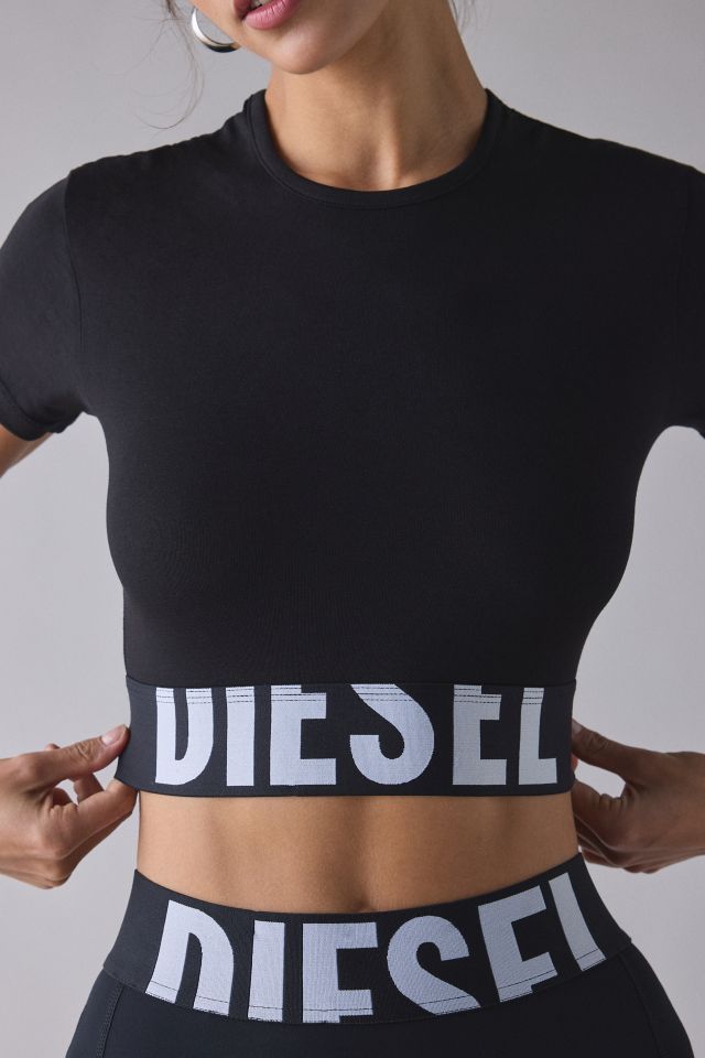 Diesel Uftee-Sport-Cropped-T-Shirt #1