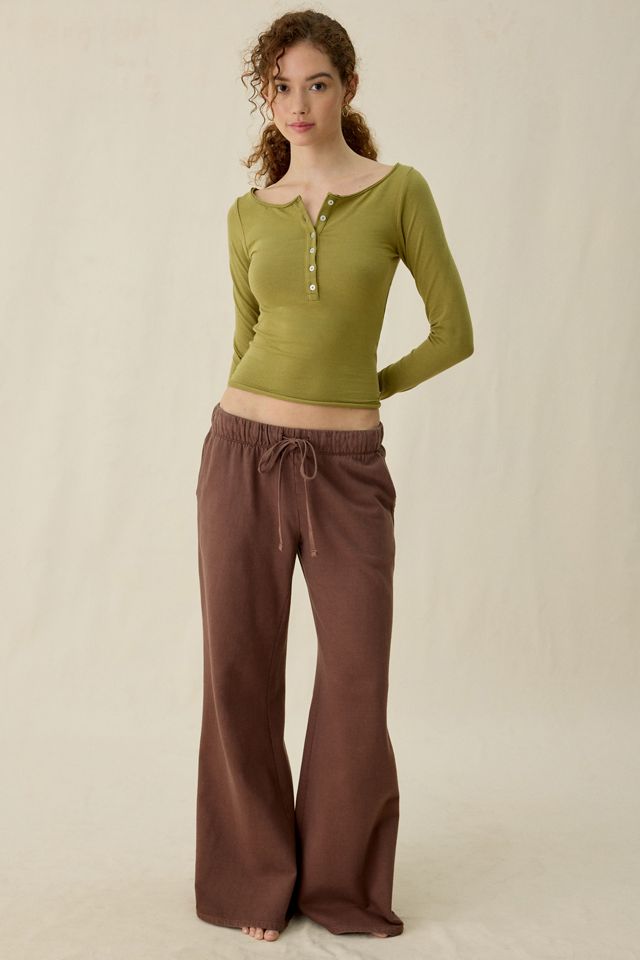 Out From Under Betty Boatneck Long Sleeve Henley Top #4