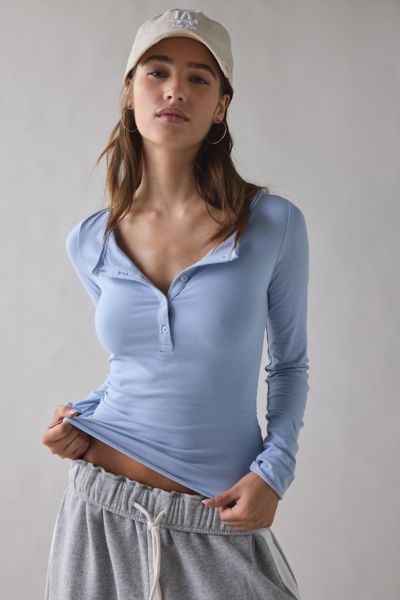 【HI FI FNK】Snap Slim Henley Top Out From Under Snap Henley Top | Urban Outfitters