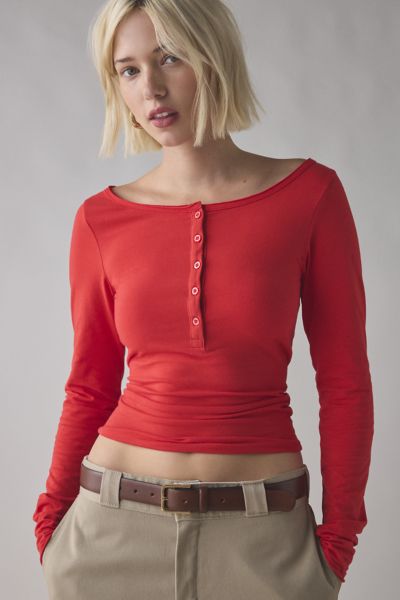 BDG Tye Long Sleeve Layered Twofer Tee