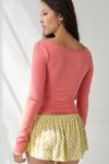 Out From Under Betty Boatneck Long Sleeve Henley Top
