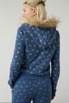Out From Under Bundle Up Faux Fur Trim Zip-Up Hoodie Sweatshirt