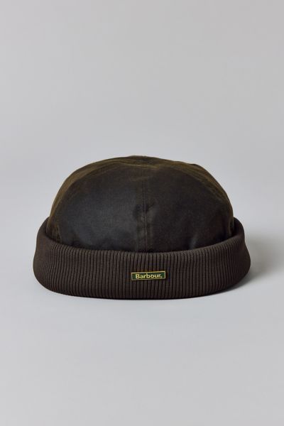 Barbour Oakmoor Wax Docker Hat In Olive, Men's At Urban Outfitters In Green