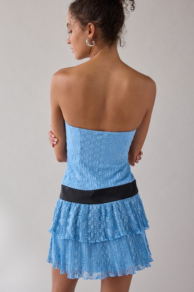 Kimchi Blue Apple Of My Eye Strapless Drop Waist Bow Mini Dress #3