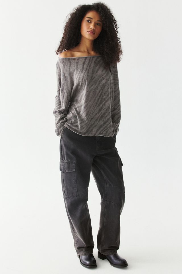 BDG Kurt Off-The-Shoulder Long Sleeve Tee #1