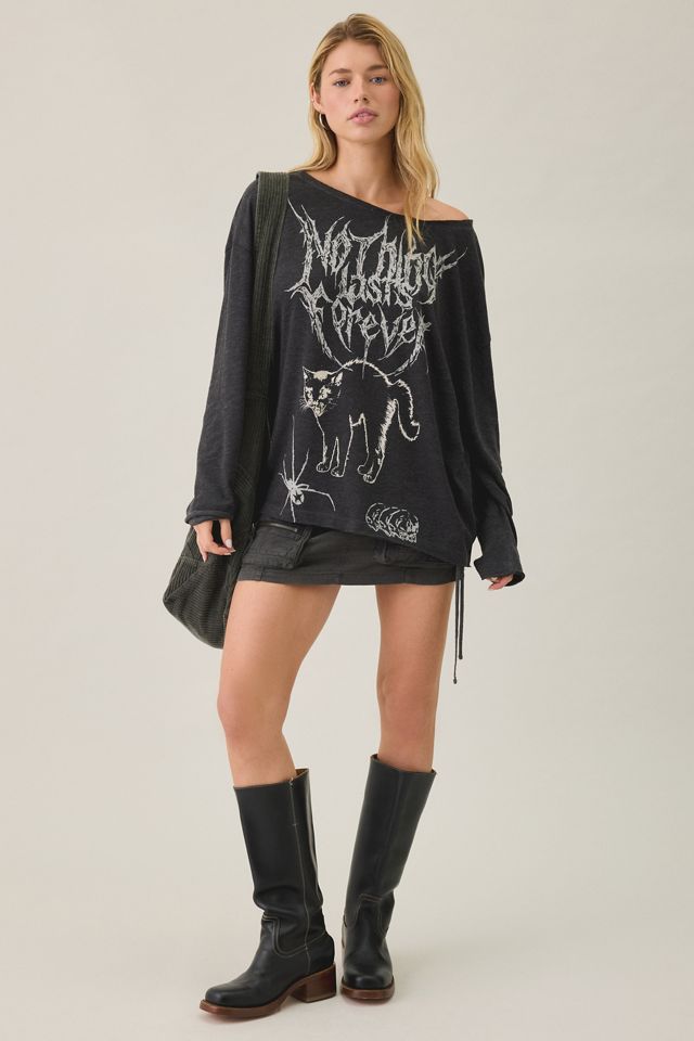 BDG Kurt Off-The-Shoulder Long Sleeve Tee #3