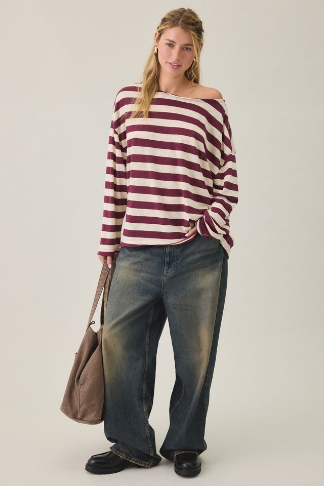 BDG Kurt Off-The-Shoulder Long Sleeve Tee #1