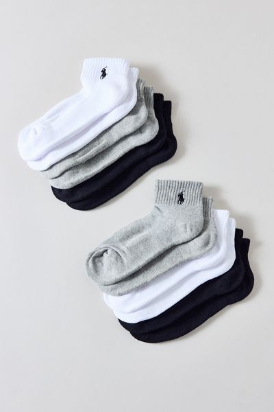 Polo Ralph Lauren Cushion Quarter Crew Socks 6-Pack