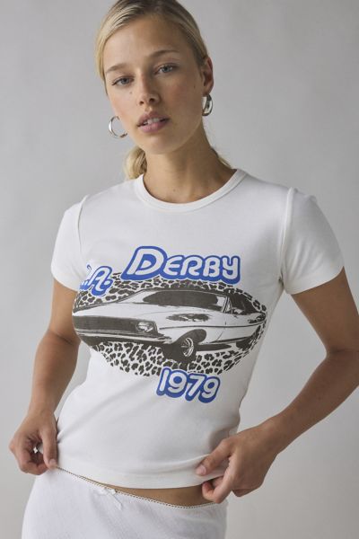 【GLOWNY】24SS 90S RAGLAN BABY TEE Chevy Raglan Baby Tee | Urban Outfitters