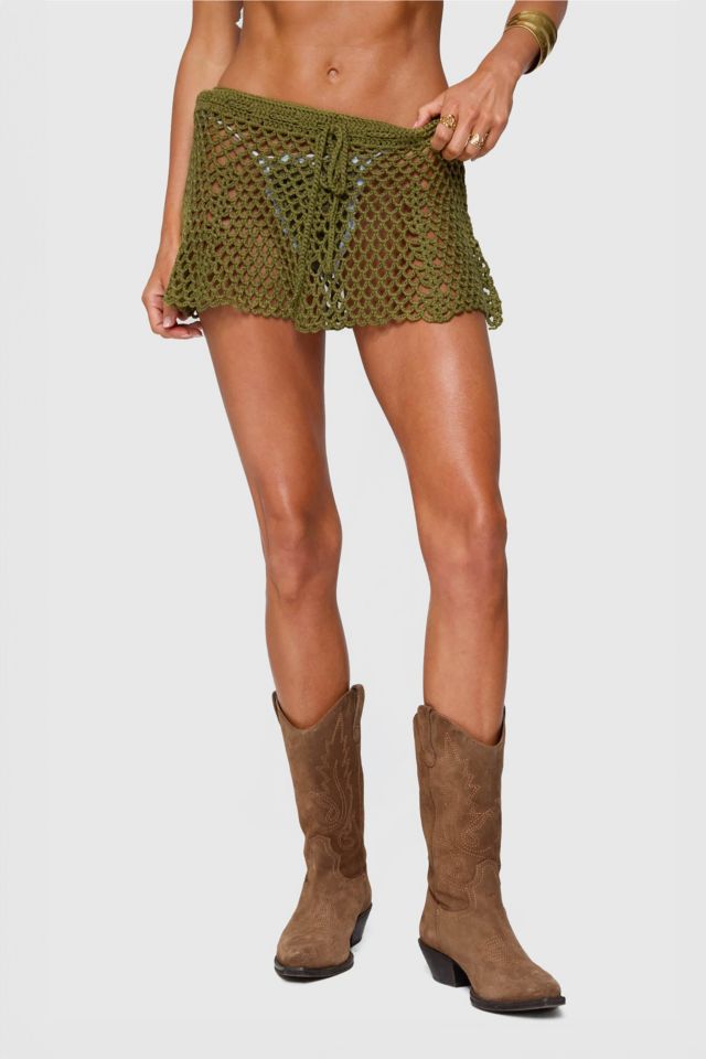 Edikted Mabelle Crochet Mini Skirt #1