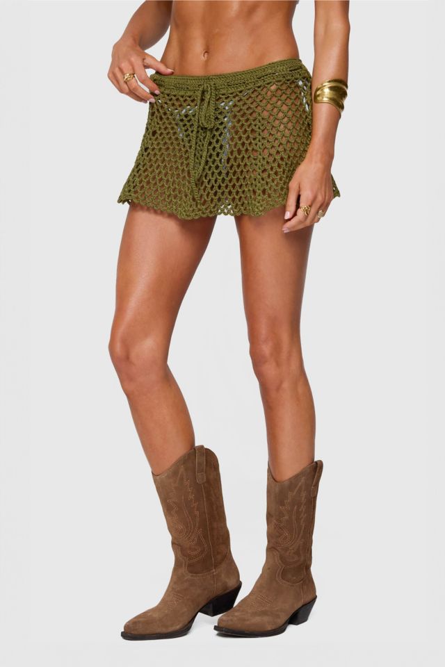 Edikted Mabelle Crochet Mini Skirt #2