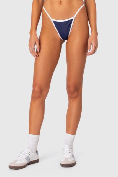 Edikted International Girl Bikini Bottom In Navy, Women's At Urban Outfitters