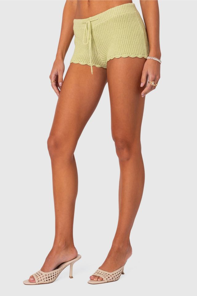 Edikted Danika Crochet Shorts #2