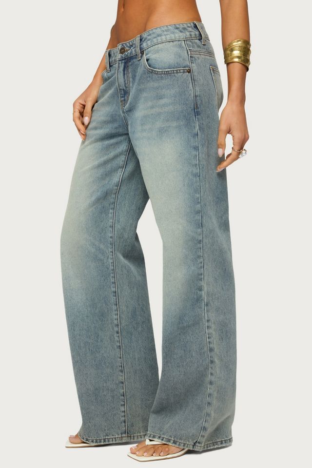 Edikted Raelynn Washed Low Rise Jean #2