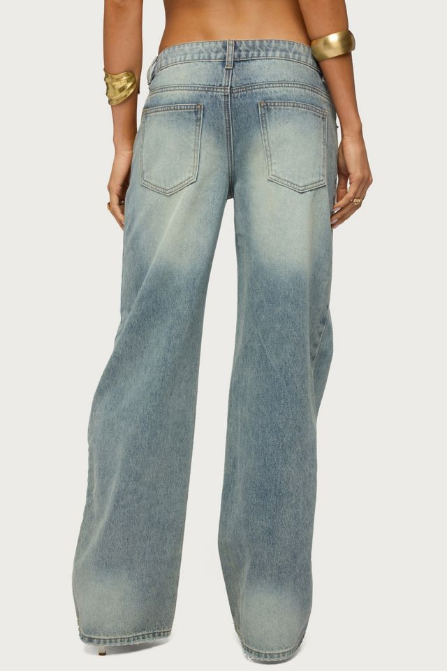 Edikted Raelynn Washed Low Rise Jean #4