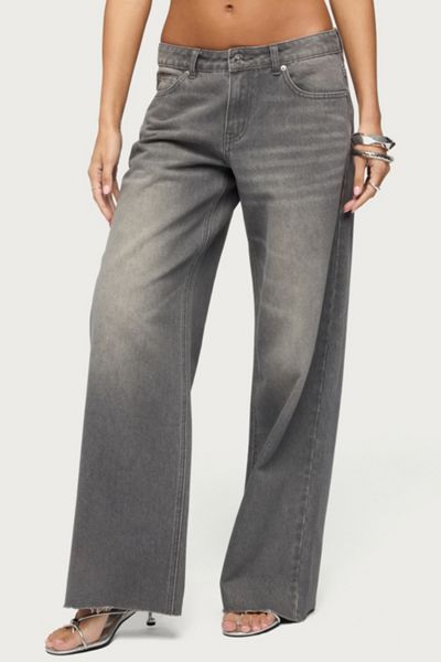 Edikted Raelynn Washed Low Rise Jean