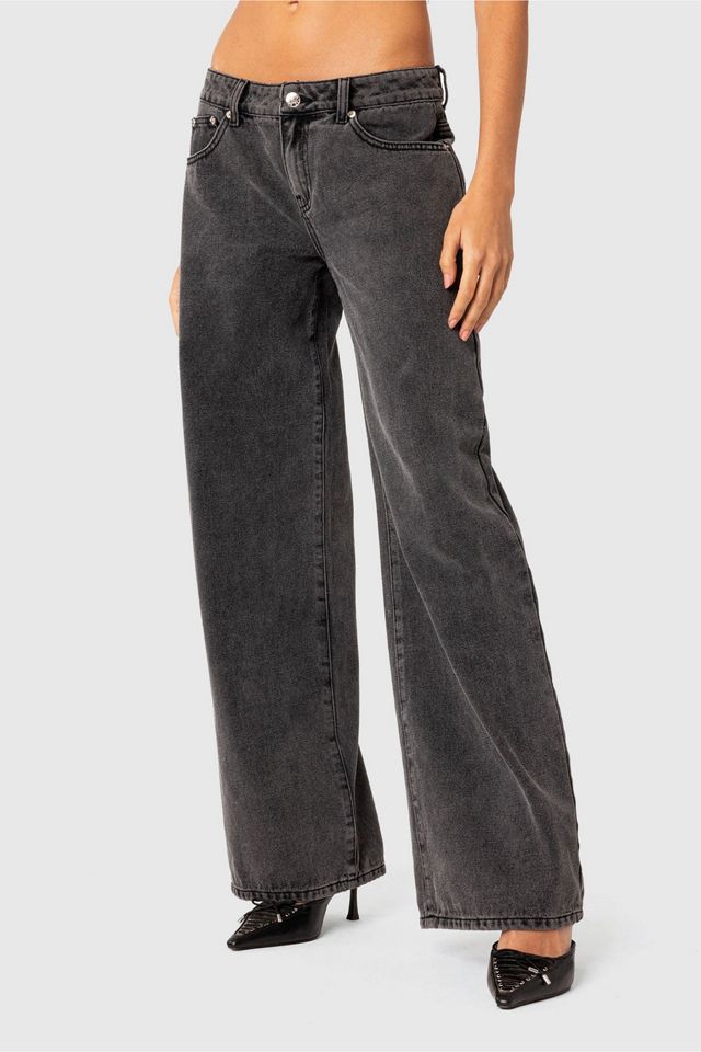 Edikted Raelynn Washed Low Rise Jean #3