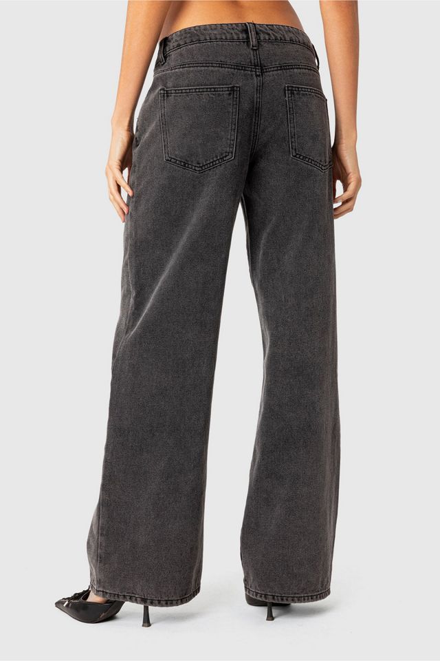 Edikted Raelynn Washed Low Rise Jean #4