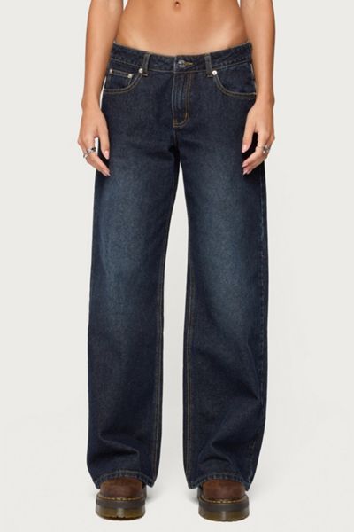 Edikted Raelynn Washed Low Rise Jean