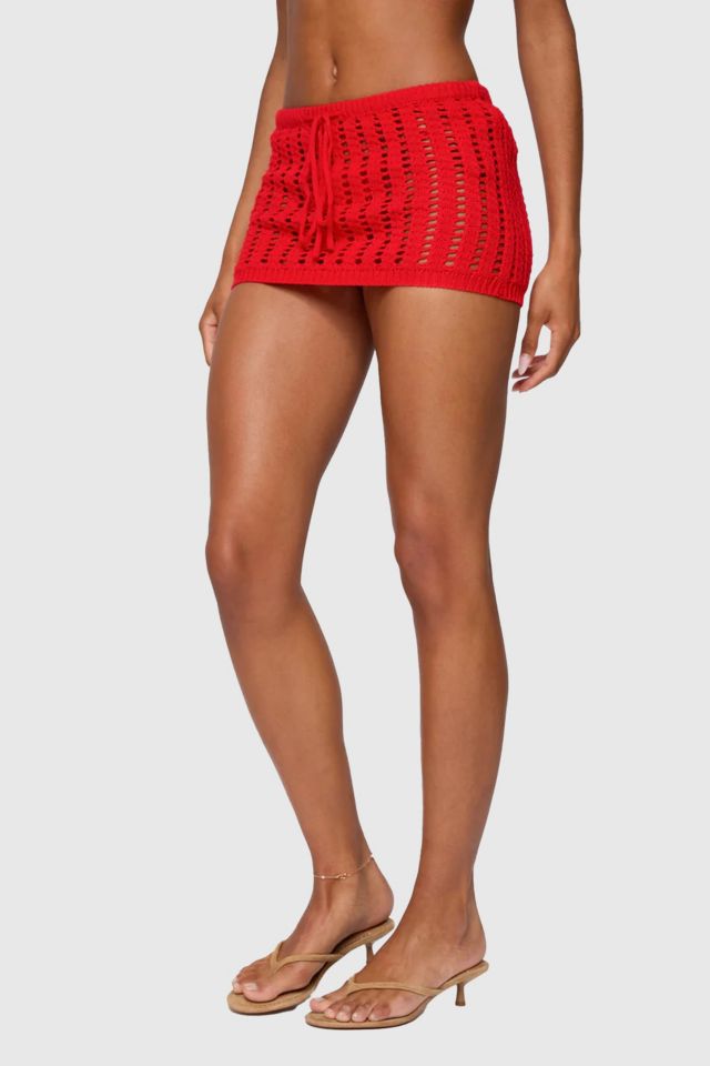 Edikted Leola Ladder Knit Mini Skirt #2