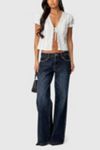 Edikted Stassie Studded Low Rise Jeans