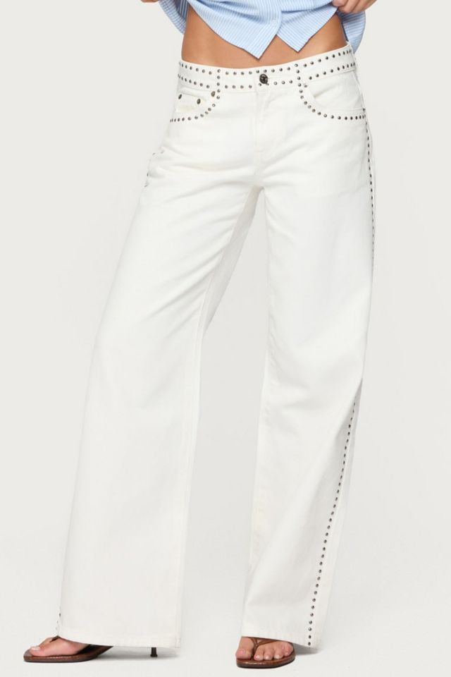 Edikted Quincy Studded Low Rise Jeans #2