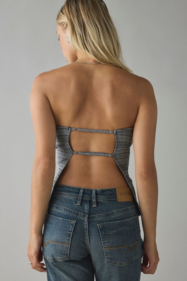 UO Zoe Strappy Open-Back Tube Top