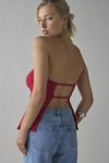 UO Zoe Strappy Open-Back Tube Top