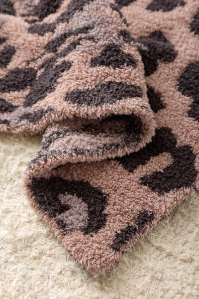 Barefoot Dreams CozyChic Leopard Print Throw Blanket
