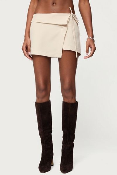 Edikted Selena Asymmetric Wrap Mini Skirt