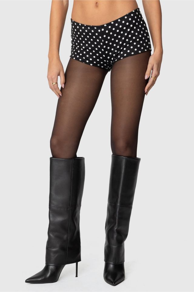 Edikted Maxene Polka Dot Micro Shorts #2