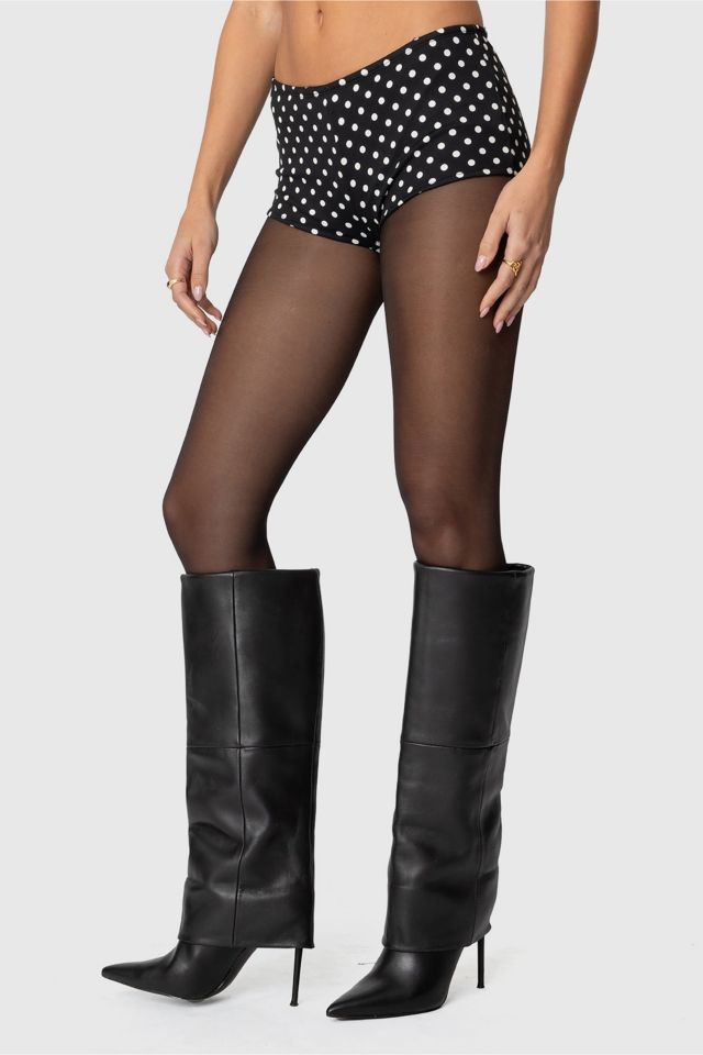 Edikted Maxene Polka Dot Micro Shorts #3