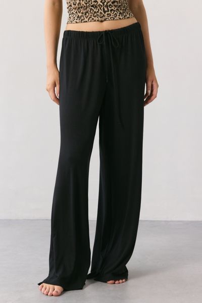 Out From Under Willa Easy Pull-on Lounge Pant In Black, Women's At Urban Outfitters