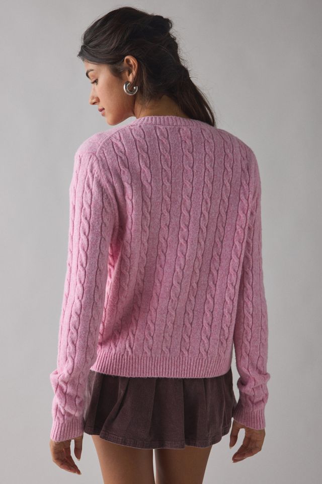 Kimchi Blue Rachel Soft Brushed Cable Knit Cardigan #2