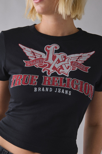 True Religion Crystal Wing Graphic Baby Tee